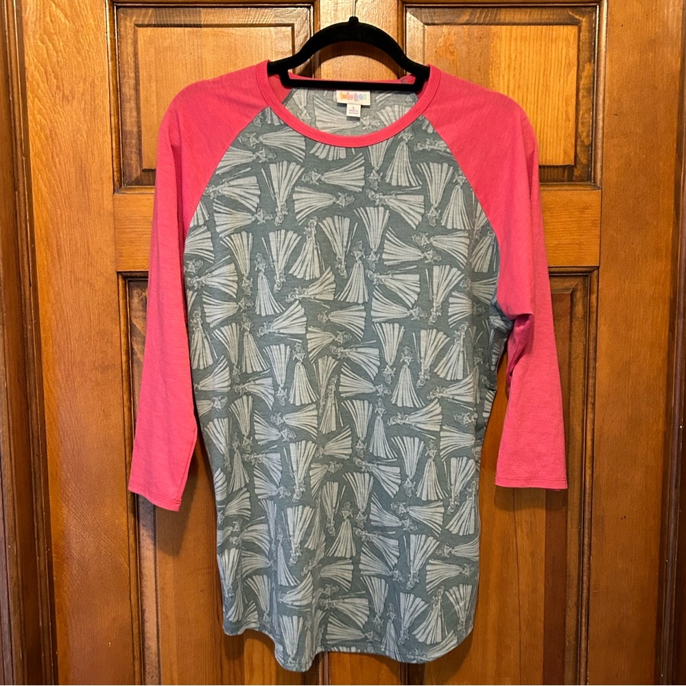 Disneys Sleeping Beauty Aurora 3/4 shirt top from Lularoe